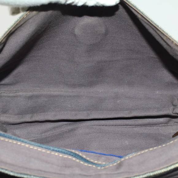 BURBERRY Blue Label Shoulder Bag Canvas White Navy Auth bs7490 - Picture 13 of 16